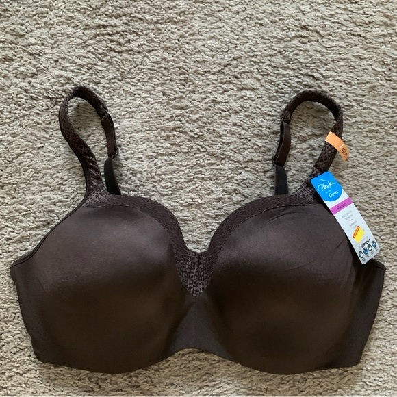 Playtex Love My Curves Brown Balconette Neckline Underwire Style 4823 Size 42DD - Picture 2 of 11